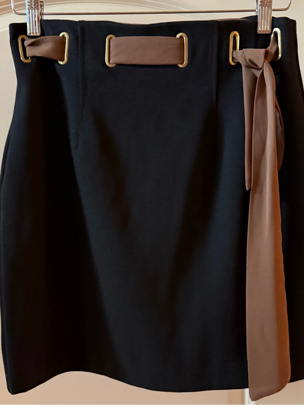 Italian Sandro-Ferrone Sz 8 or Med,Black A-Line Skirt,Luxury,Minimalist Neutral